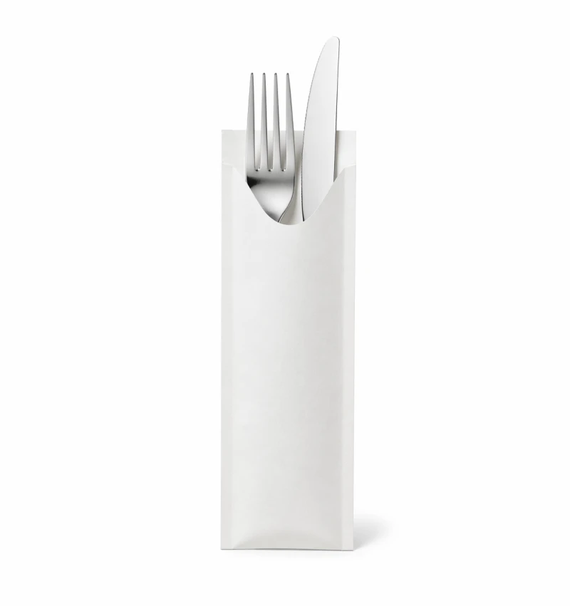 Silverware Sleeve White